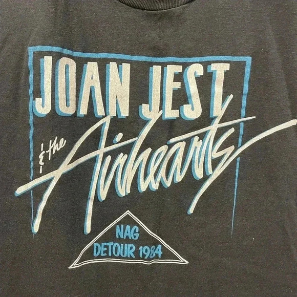 Rare 84’ Joan Jest & The Airhearts Concert Single Stitch T-Shirt - Picture 3 of 7
